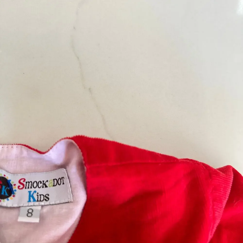 Smock Dot Kids Corduroy top Christmas holiday